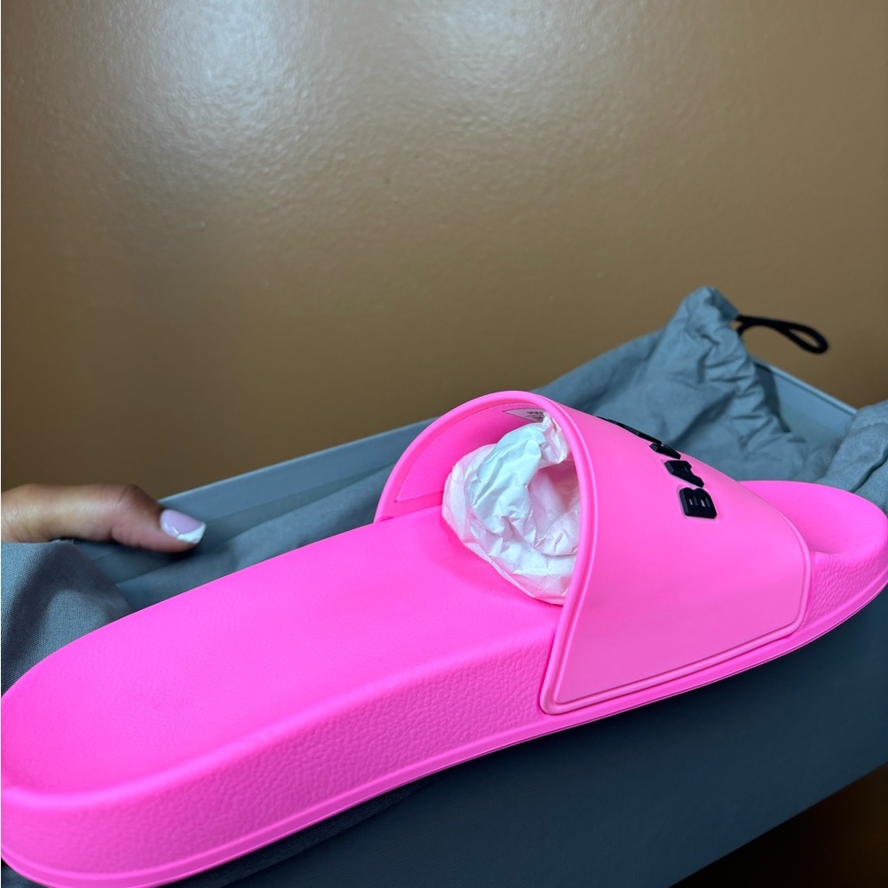 Balenciaga WOMEN'S POOL SLIDE SANDAL IN PINK - Picture 2 of 7